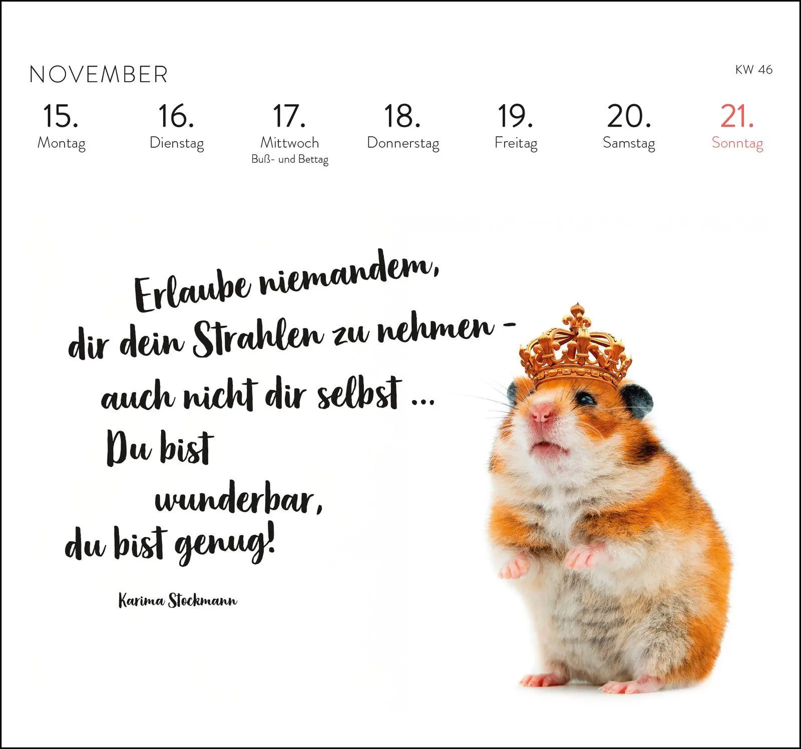 Bild: 4036442014639 | Postkartenkalender 2027: Eine kleine Umarmung für jeden Tag | Verlag