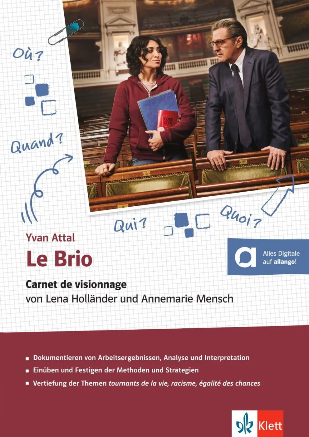 Cover: 9783125984639 | Le Brio. Filmtagebuch für Schülerinnen und Schüler | Holländer | Buch