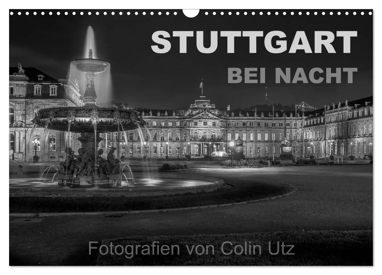 Cover: 9783516104639 | Stuttgart bei Nacht (Wandkalender 2026 DIN A3 quer), CALVENDO...