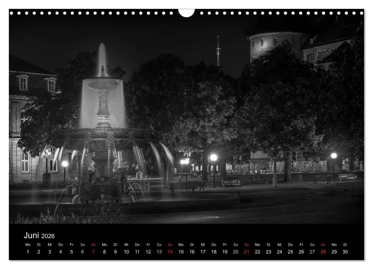 Bild: 9783516104639 | Stuttgart bei Nacht (Wandkalender 2026 DIN A3 quer), CALVENDO...