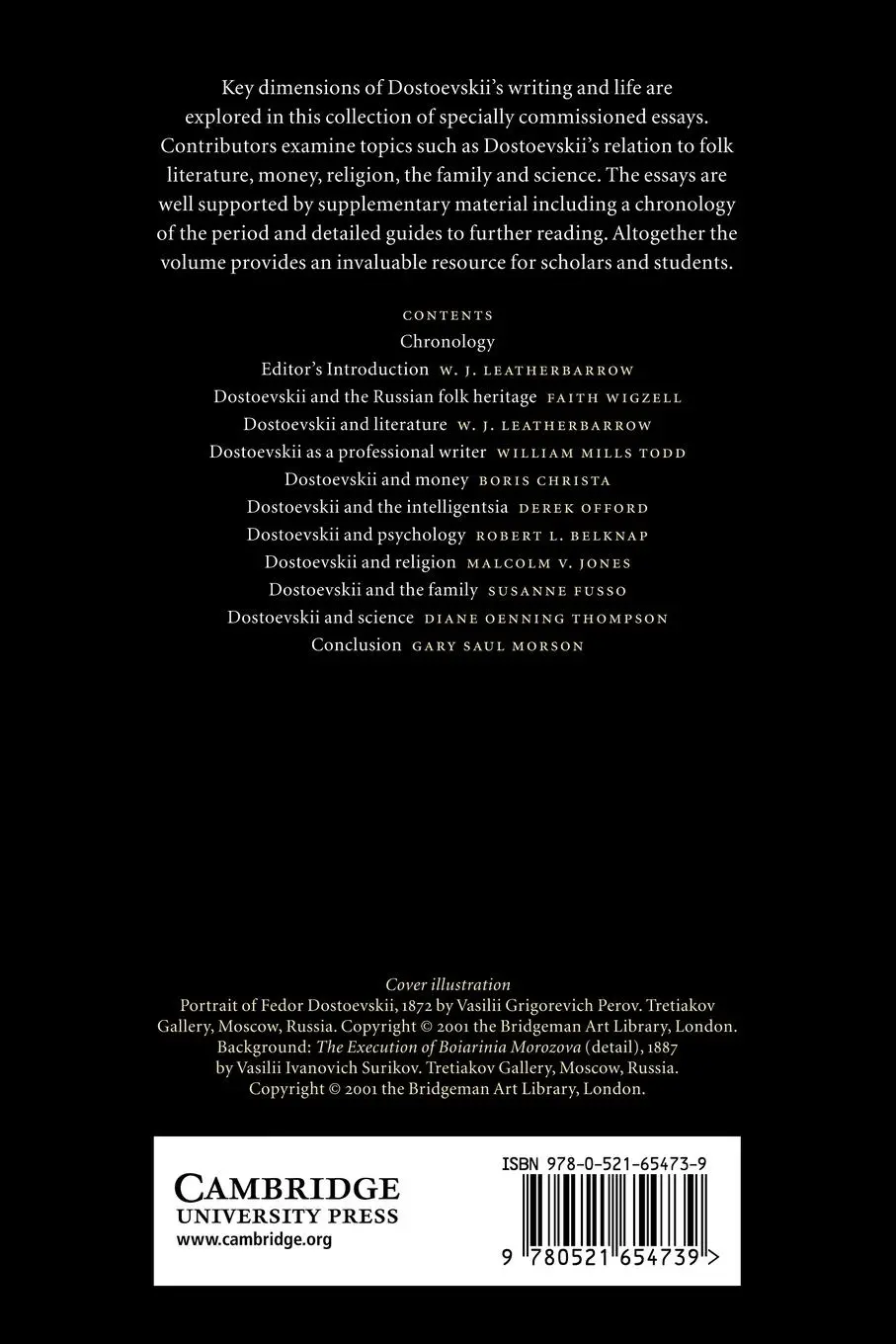 Rückseite: 9780521654739 | The Cambridge Companion to Dostoevskii | William J. Leatherbarrow