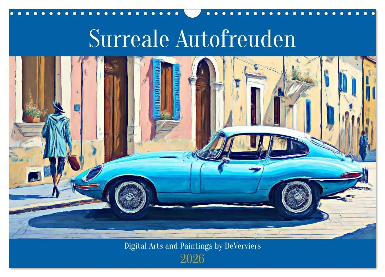 Cover: 9783457484739 | Surreale Autofreuden (Wandkalender 2026 DIN A3 quer), CALVENDO...