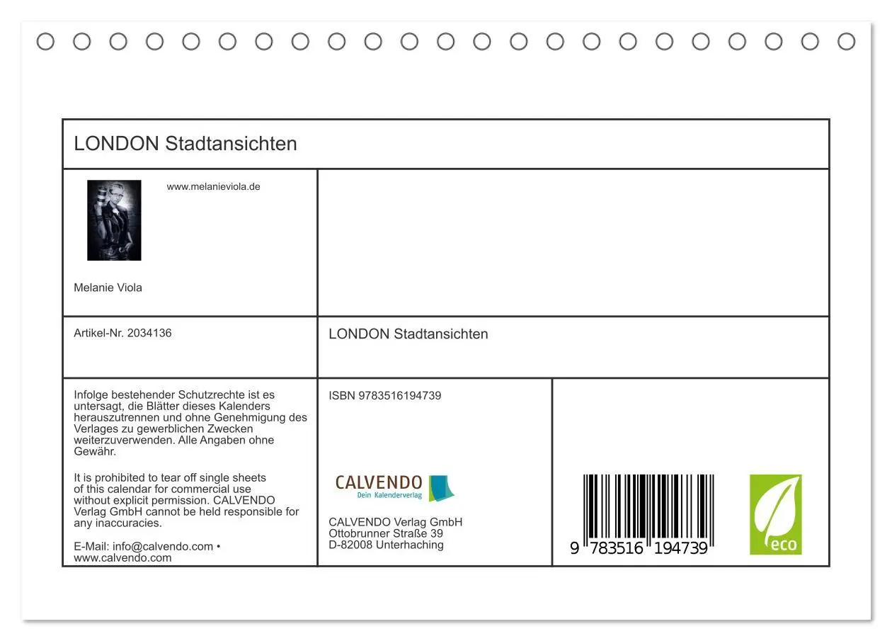 Bild: 9783516194739 | LONDON Stadtansichten (Tischkalender 2026 DIN A5 quer), CALVENDO...