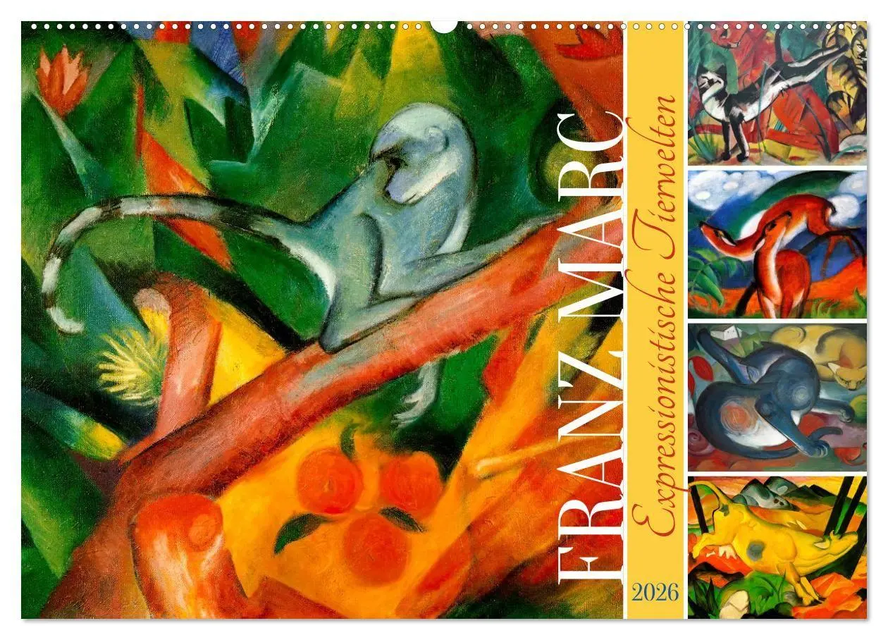 Cover: 9783516714739 | Expressionistische Tierwelten (Wandkalender 2026 DIN A2 quer),...