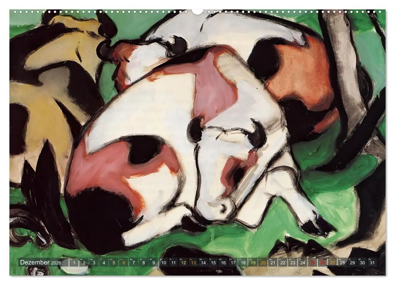 Bild: 9783516714739 | Expressionistische Tierwelten (Wandkalender 2026 DIN A2 quer),...