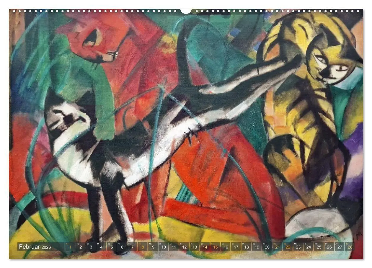 Bild: 9783516714739 | Expressionistische Tierwelten (Wandkalender 2026 DIN A2 quer),...
