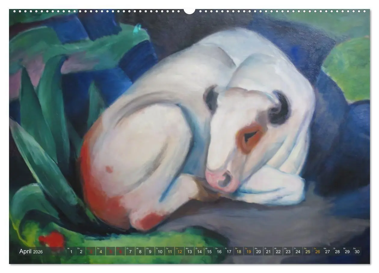 Bild: 9783516714739 | Expressionistische Tierwelten (Wandkalender 2026 DIN A2 quer),...