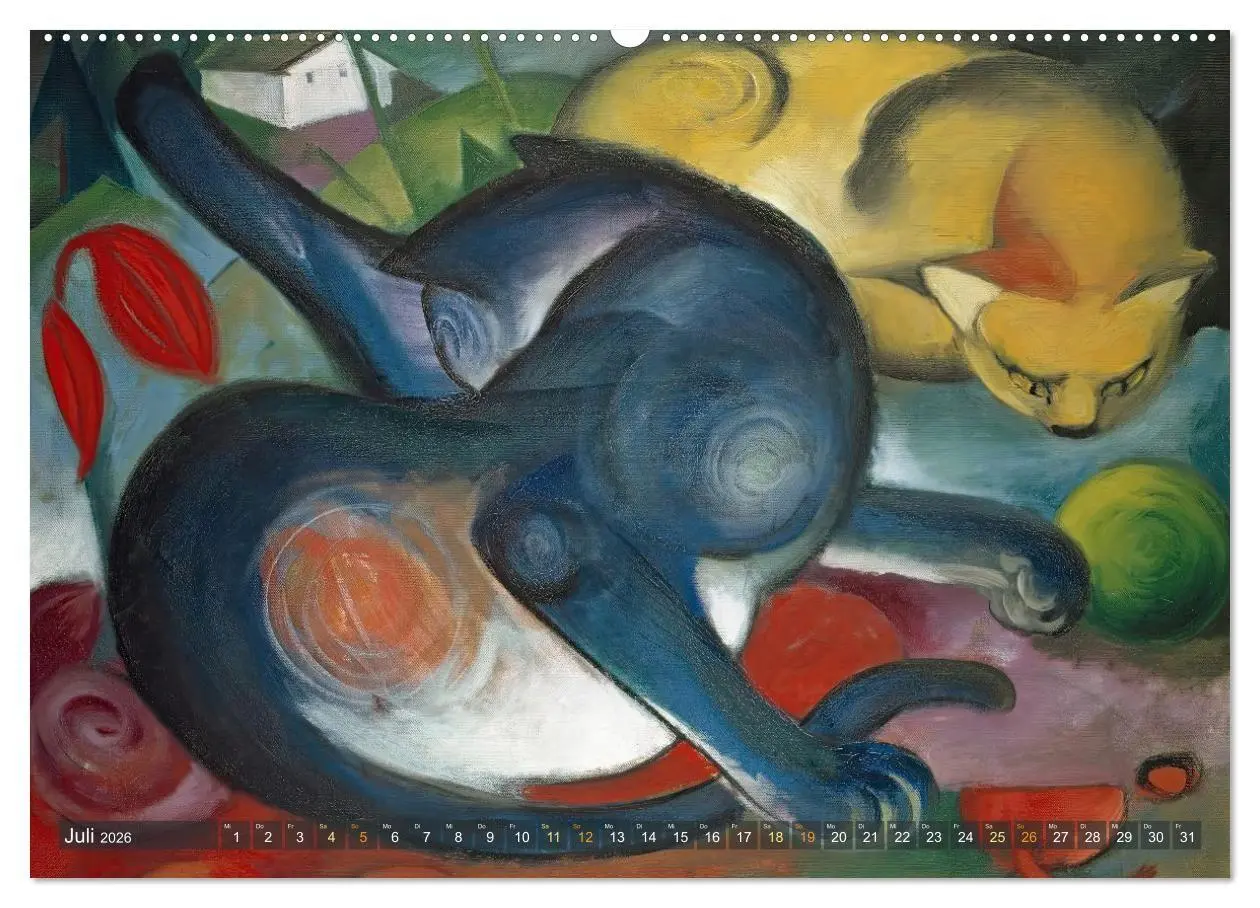 Bild: 9783516714739 | Expressionistische Tierwelten (Wandkalender 2026 DIN A2 quer),...