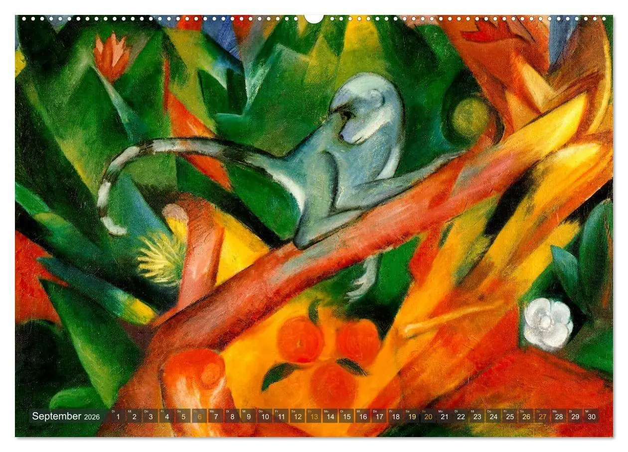 Bild: 9783516714739 | Expressionistische Tierwelten (Wandkalender 2026 DIN A2 quer),...