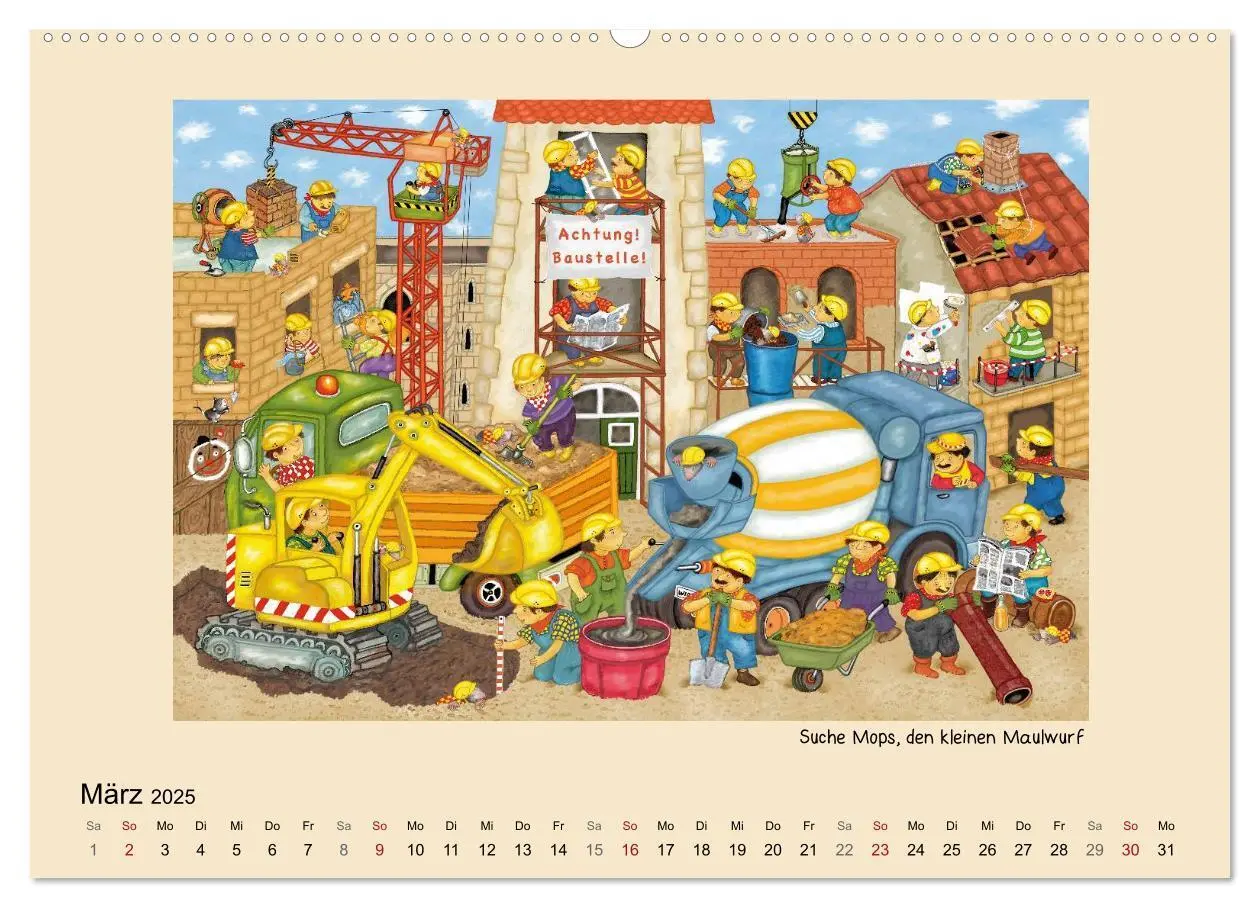 Bild: 9783435834839 | Wimmelbilder (Wandkalender 2025 DIN A2 quer), CALVENDO Monatskalender