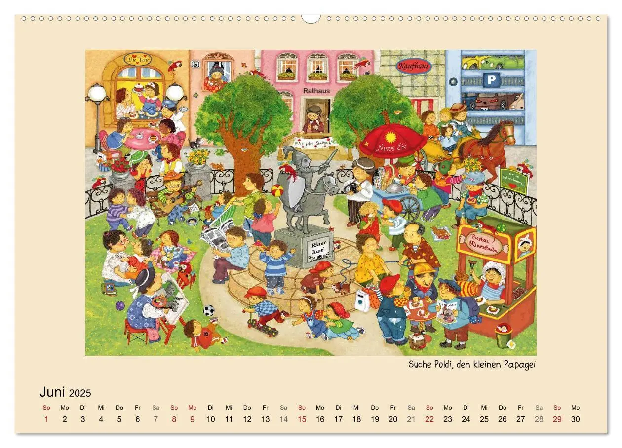 Bild: 9783435834839 | Wimmelbilder (Wandkalender 2025 DIN A2 quer), CALVENDO Monatskalender
