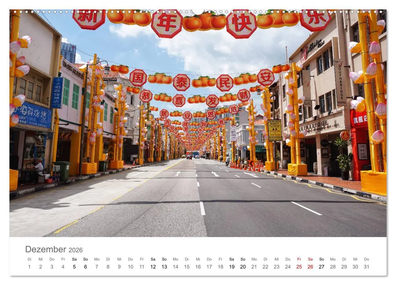 Bild: 9783457784839 | Singapur (Wandkalender 2026 DIN A2 quer), CALVENDO Monatskalender