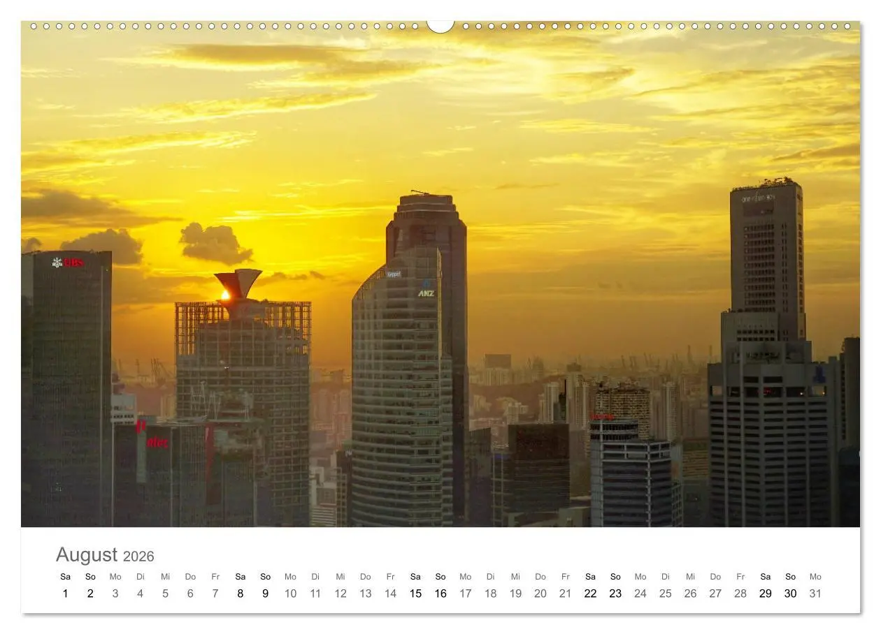 Bild: 9783457784839 | Singapur (Wandkalender 2026 DIN A2 quer), CALVENDO Monatskalender