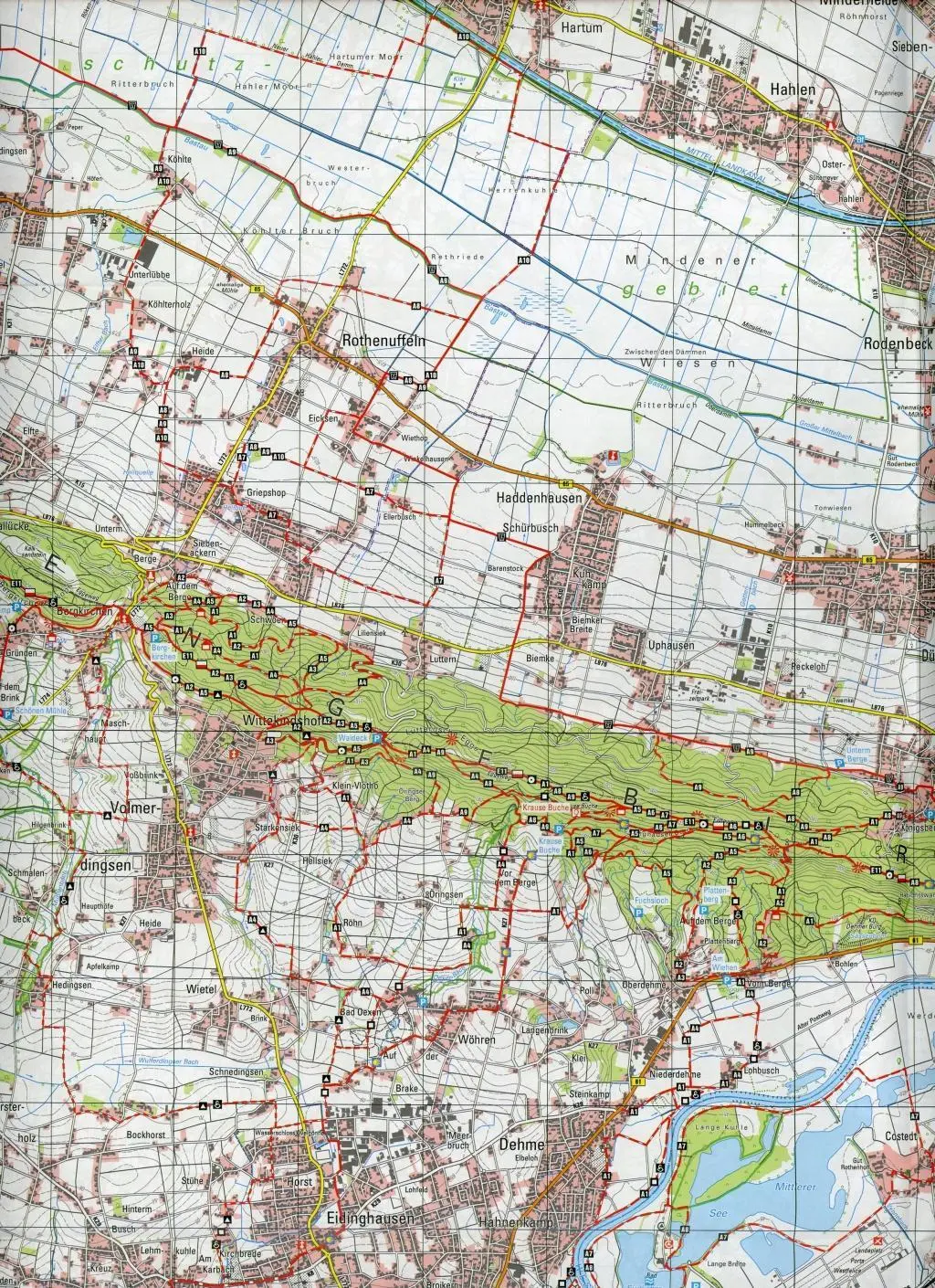 Bild: 9783936184839 | Bad Oeynhausen, Bad Salzuflen Wanderkarte 1:35 000 | NRW | Deutsch
