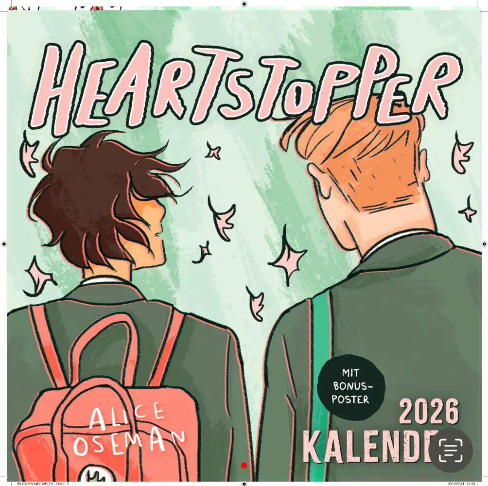 Cover: 9783962444839 | Heartstopper Kalender 2026 | mit Poster | Alice Oseman | Kalender