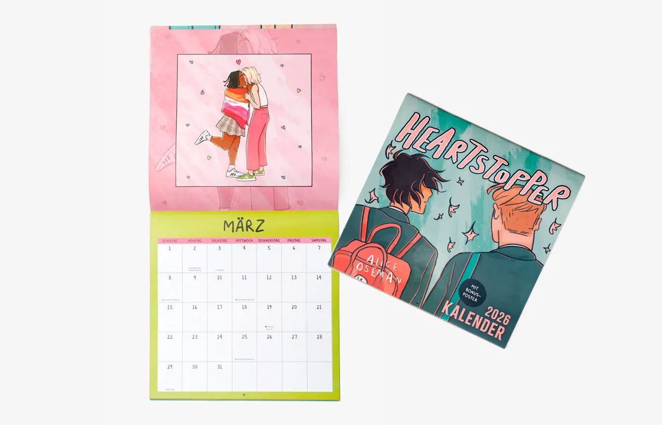 Bild: 9783962444839 | Heartstopper Kalender 2026 | mit Poster | Alice Oseman | Kalender