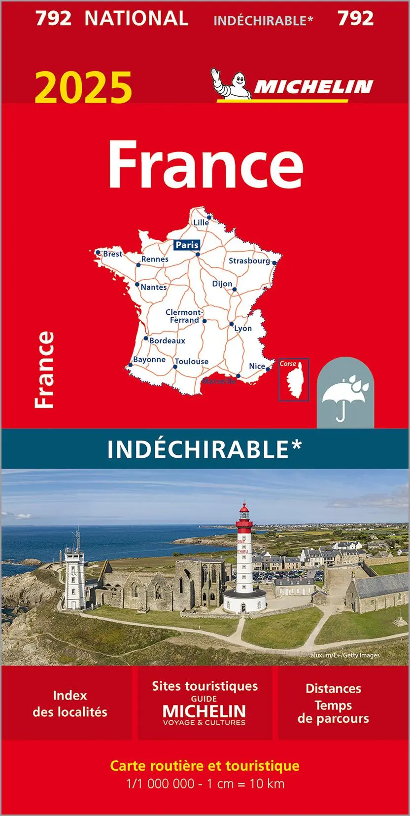 Cover: 9782067264939 | Michelin Frankreich 2025 (widerstandsfähig) | 1:1 000 000 | Englisch