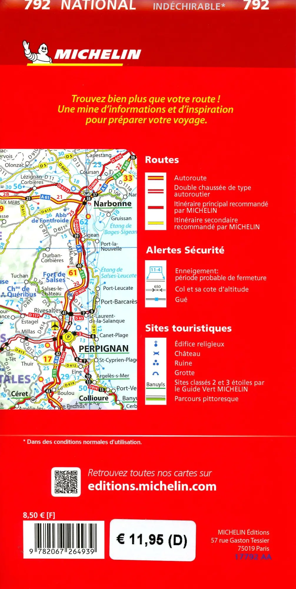 Bild: 9782067264939 | Michelin Frankreich 2025 (widerstandsfähig) | 1:1 000 000 | Englisch