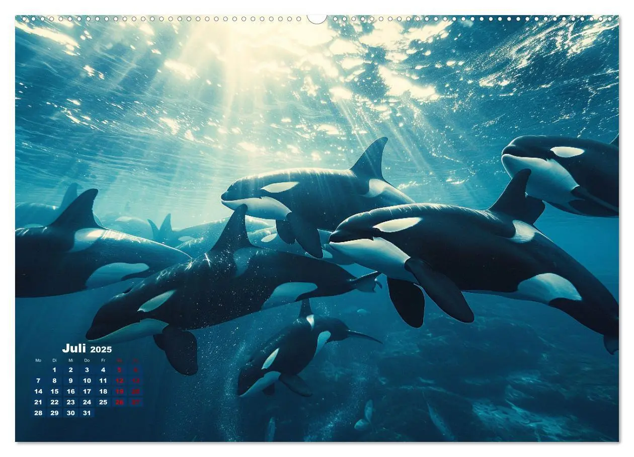Bild: 9783383804939 | Meeresgrößen (Wandkalender 2025 DIN A2 quer), CALVENDO Monatskalender