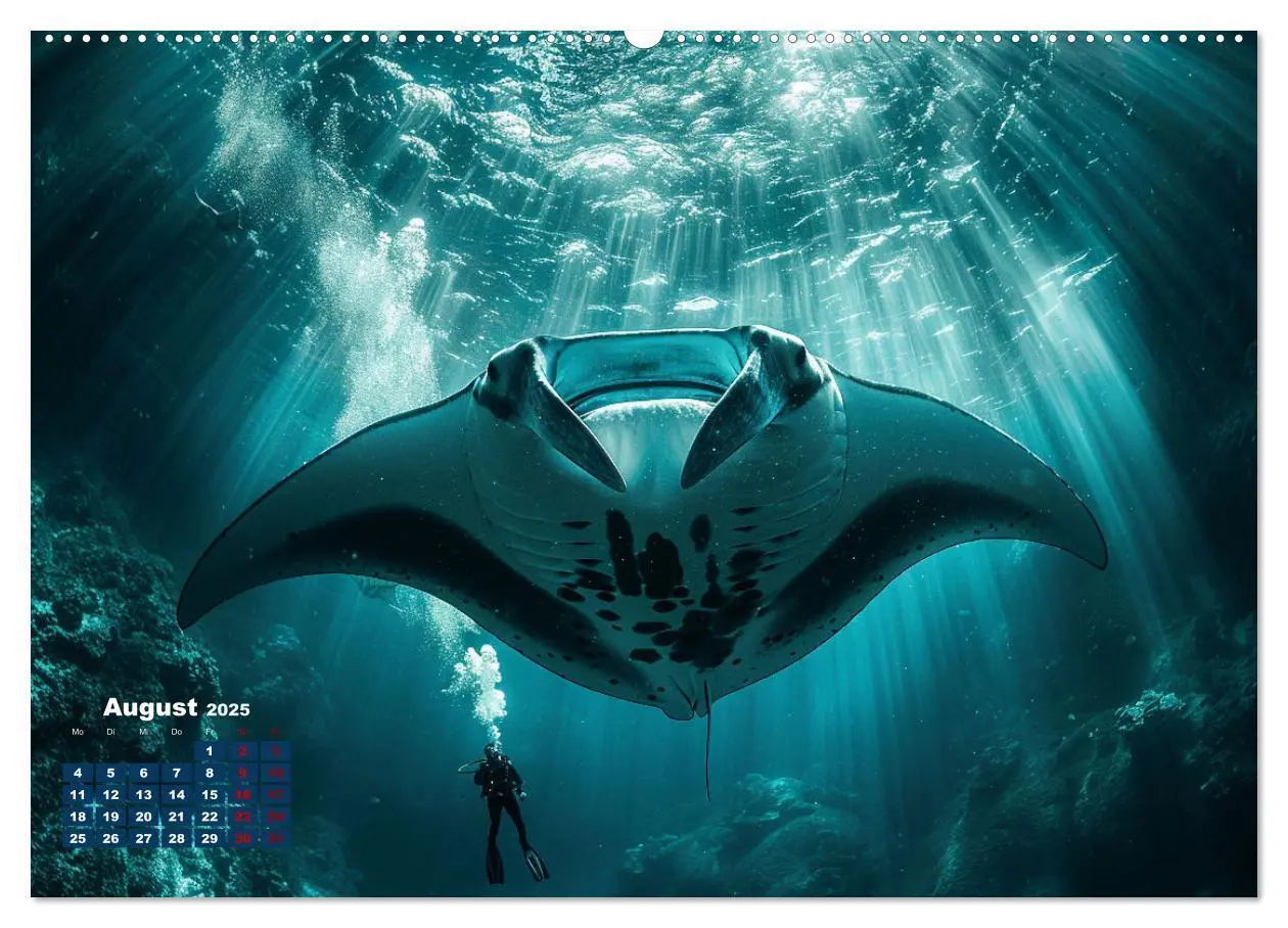 Bild: 9783383804939 | Meeresgrößen (Wandkalender 2025 DIN A2 quer), CALVENDO Monatskalender
