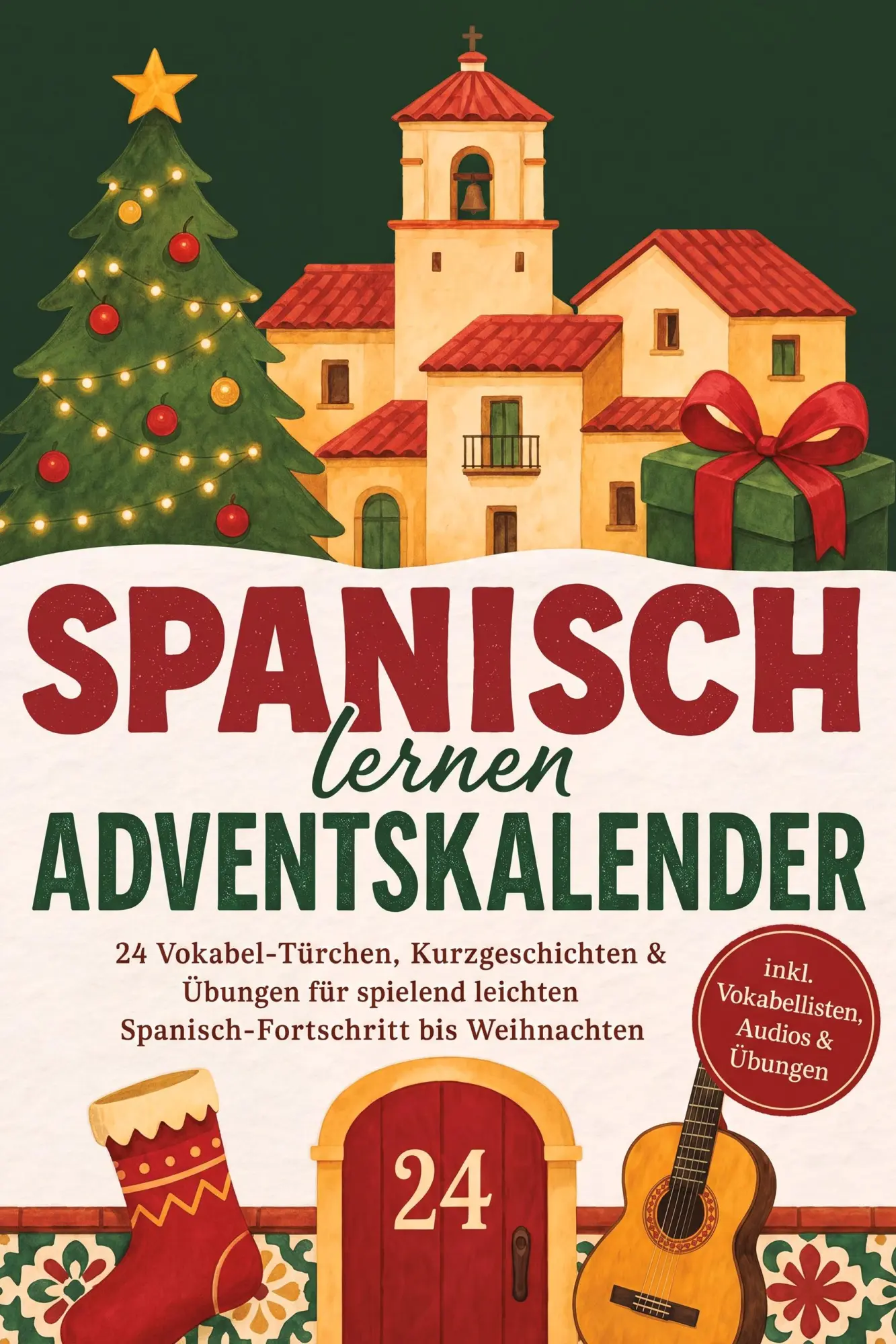 Cover: 9783694384939 | Spanisch lernen Adventskalender: 24 Vokabel-Türchen,...