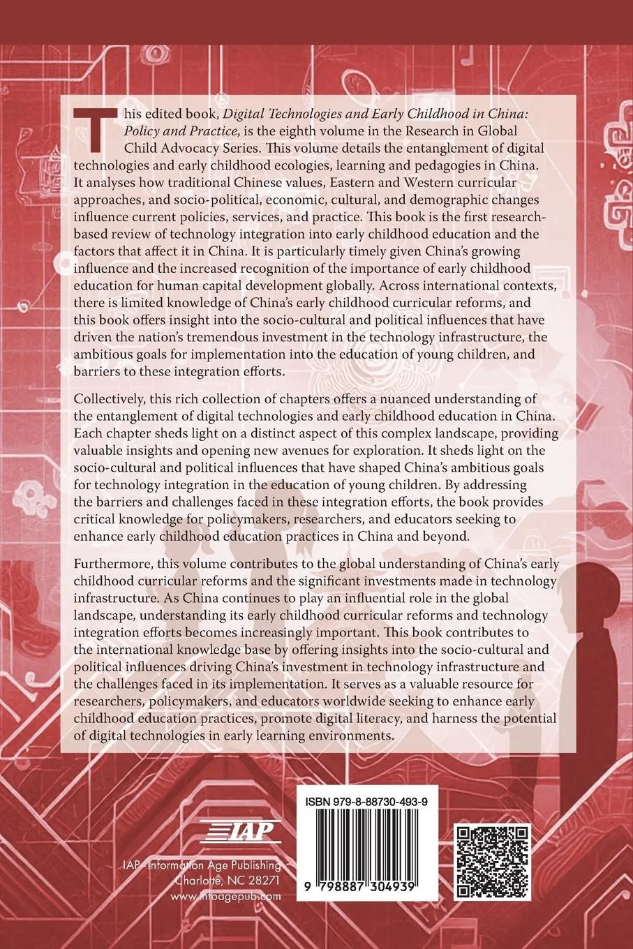 Rückseite: 9798887304939 | Digital Technologies and Early Childhood in China | Berson (u. a.)