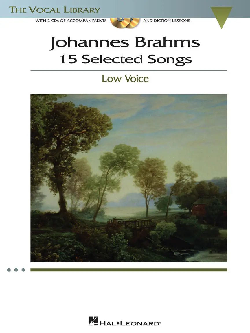Cover: 884088185039 | Johannes Brahms: 15 Selected Songs - Low Voice (Book/Online Audio)