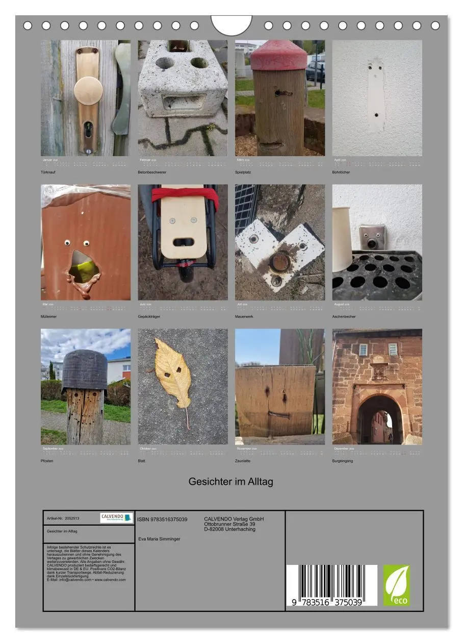 Bild: 9783516375039 | Gesichter im Alltag (Wandkalender 2026 DIN A4 hoch), CALVENDO...