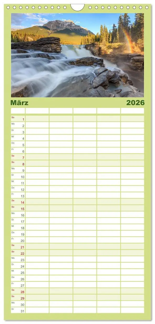 Bild: 9783516515039 | Familienplaner 2026 - KANADA - Rocky Mountains mit 5 Spalten...