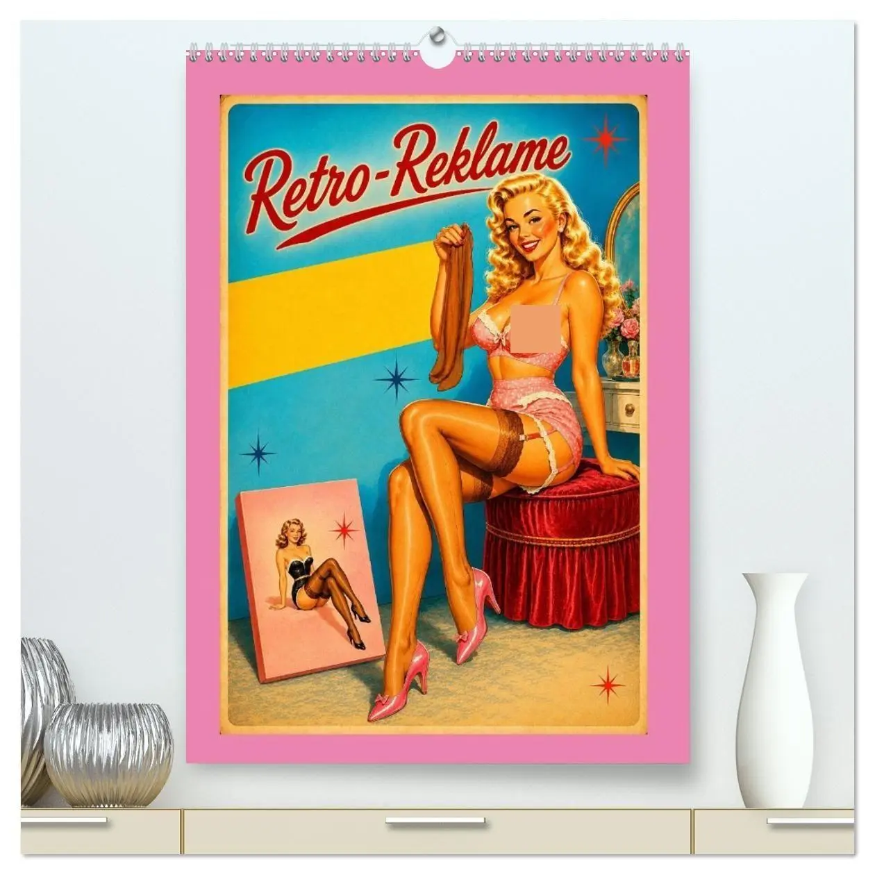 Cover: 9783594355039 | Retro-Reklame (hochwertiger Premium Wandkalender 2027 DIN A2 hoch),...