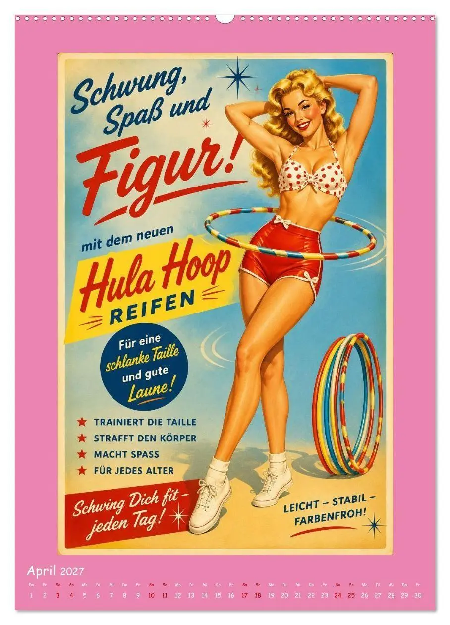 Bild: 9783594355039 | Retro-Reklame (hochwertiger Premium Wandkalender 2027 DIN A2 hoch),...