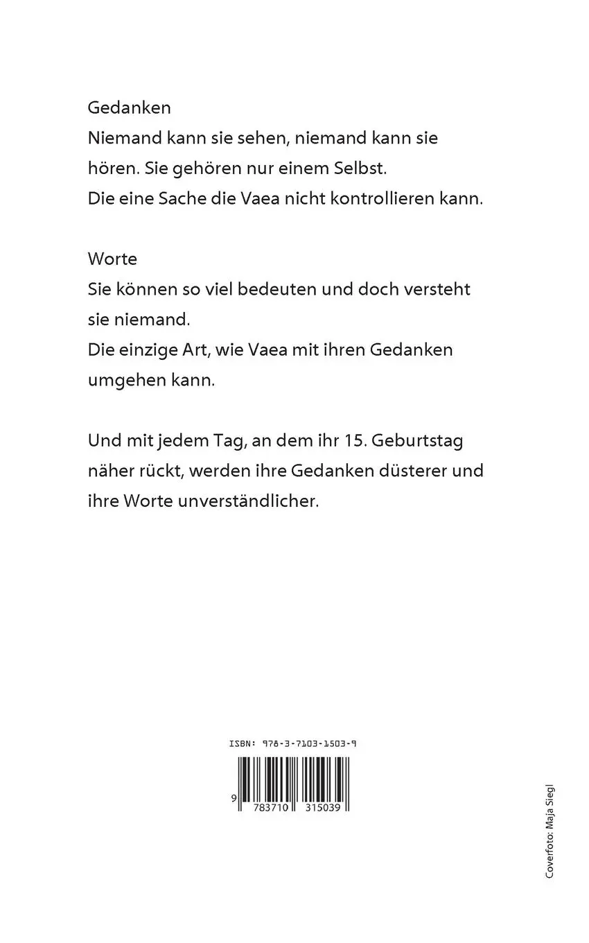 Rückseite: 9783710315039 | 15 ... Time to Die | Maja Siegl | Taschenbuch | 330 S. | Deutsch