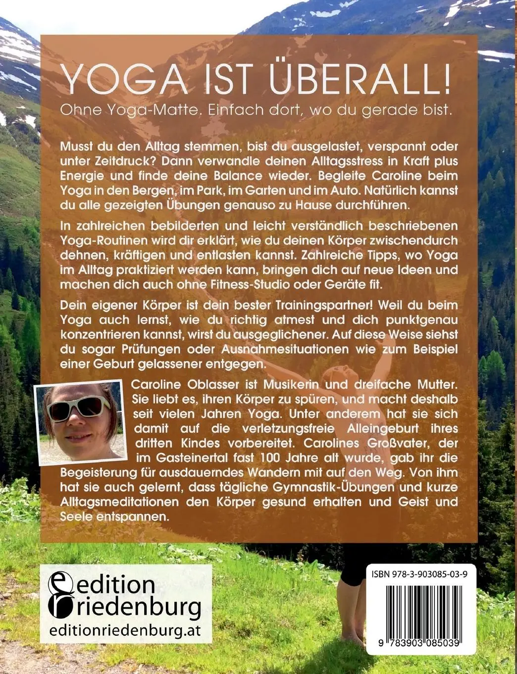 Rückseite: 9783903085039 | FREE YOGA Jederzeit an jedem Ort - 50 Yoga-Routinen ohne Matte | Buch