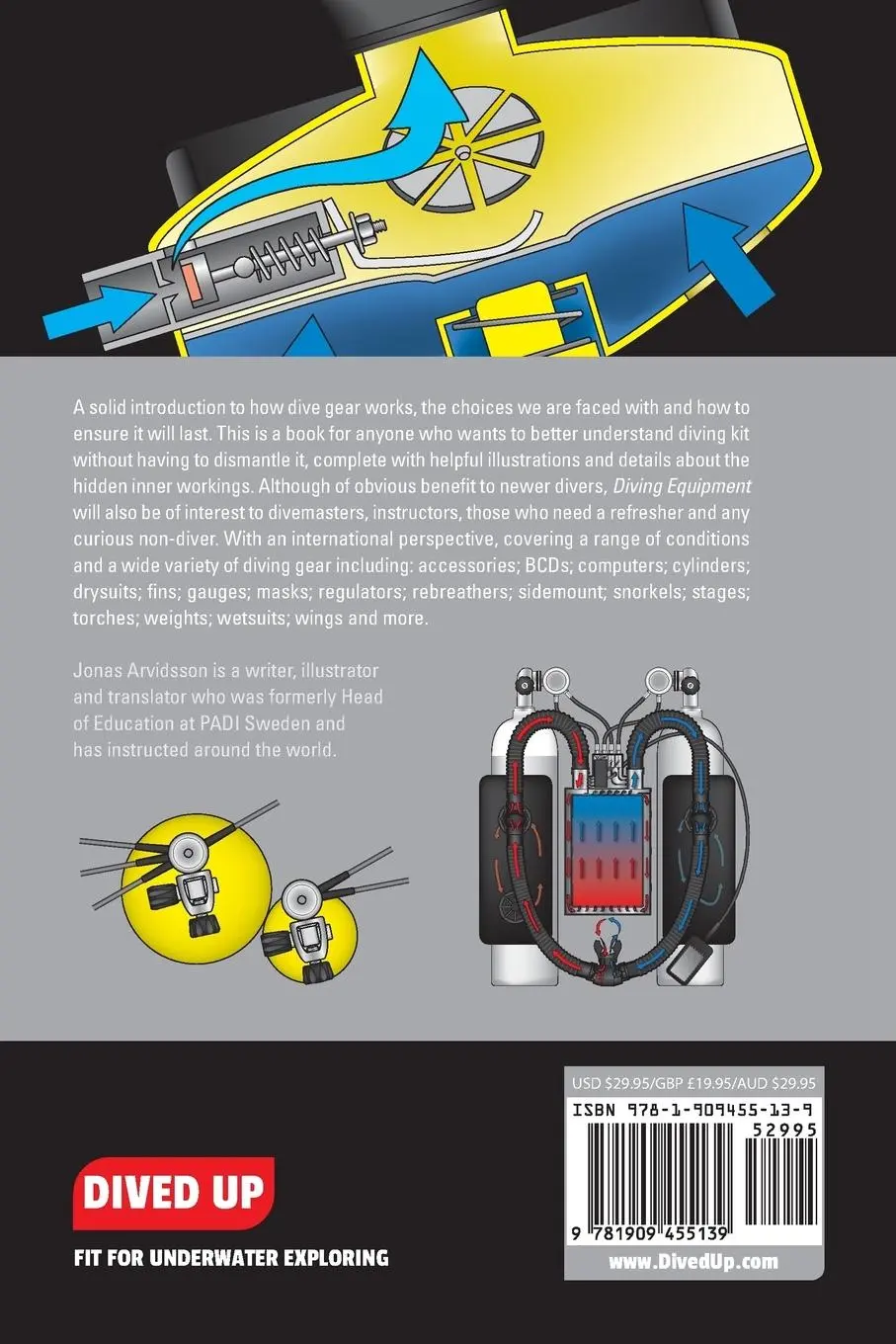 Rückseite: 9781909455139 | Diving Equipment | Choice, maintenance and function | Jonas Arvidsson