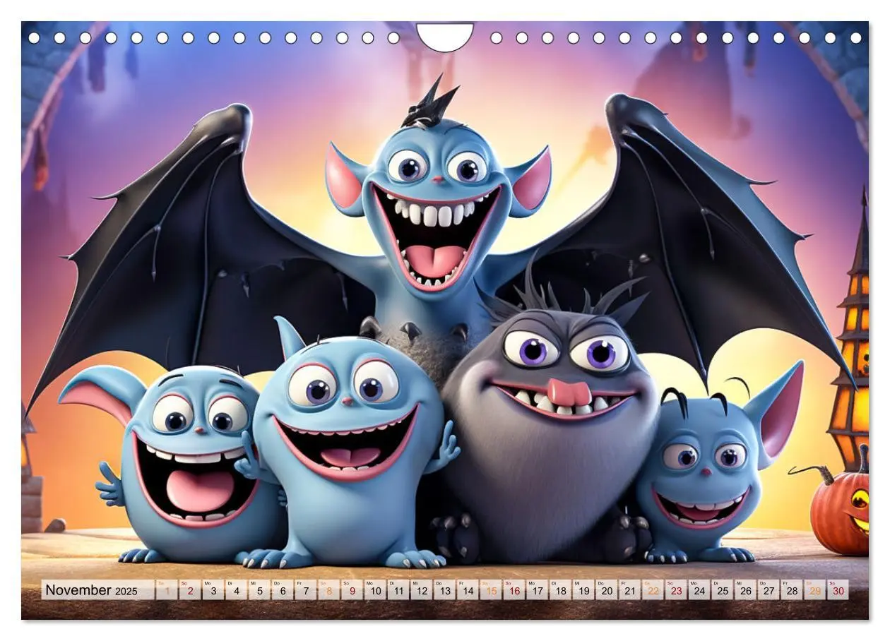 Bild: 9783383855139 | Die Welt der kleinen Monster (Wandkalender 2025 DIN A4 quer),...