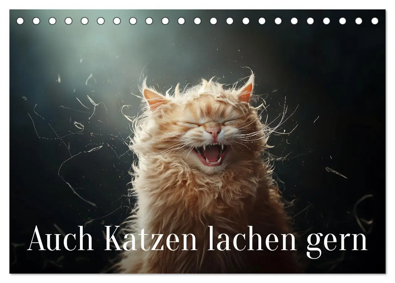 Cover: 9783457345139 | Auch Katzen lachen gern (Tischkalender 2026 DIN A5 quer), CALVENDO...