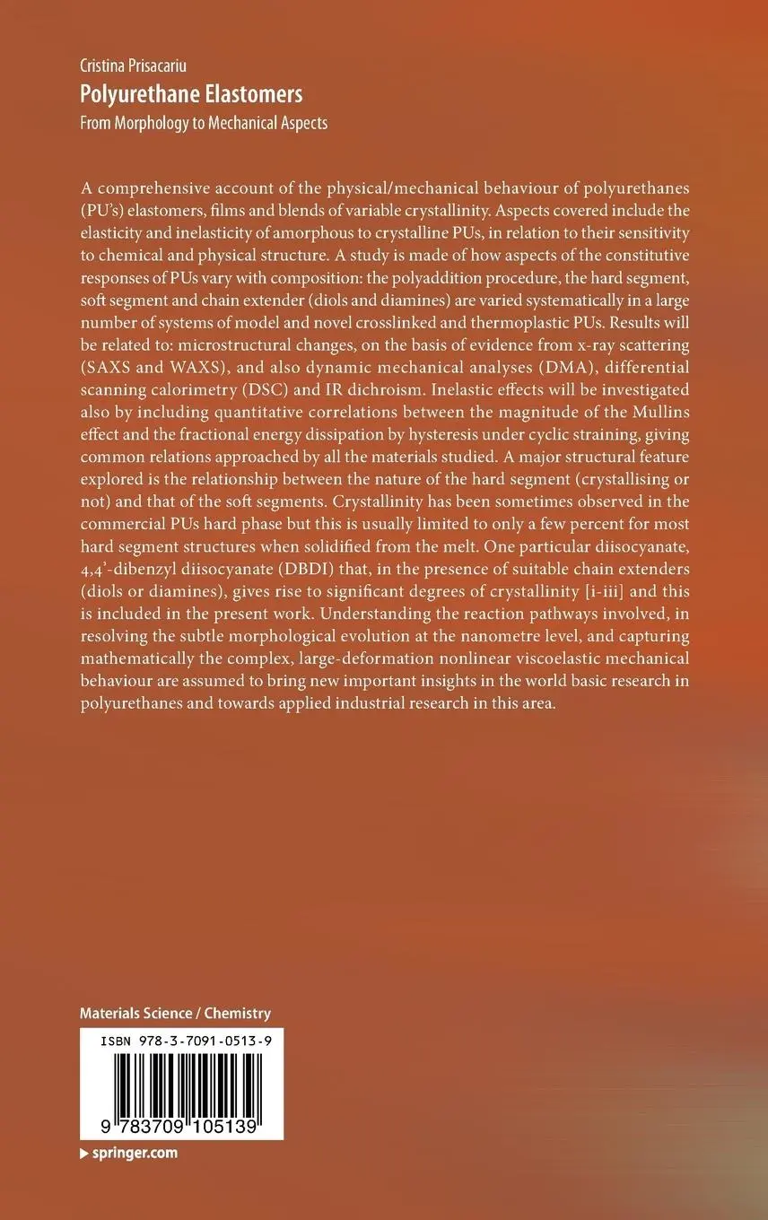 Rückseite: 9783709105139 | Polyurethane Elastomers | From Morphology to Mechanical Aspects | Buch
