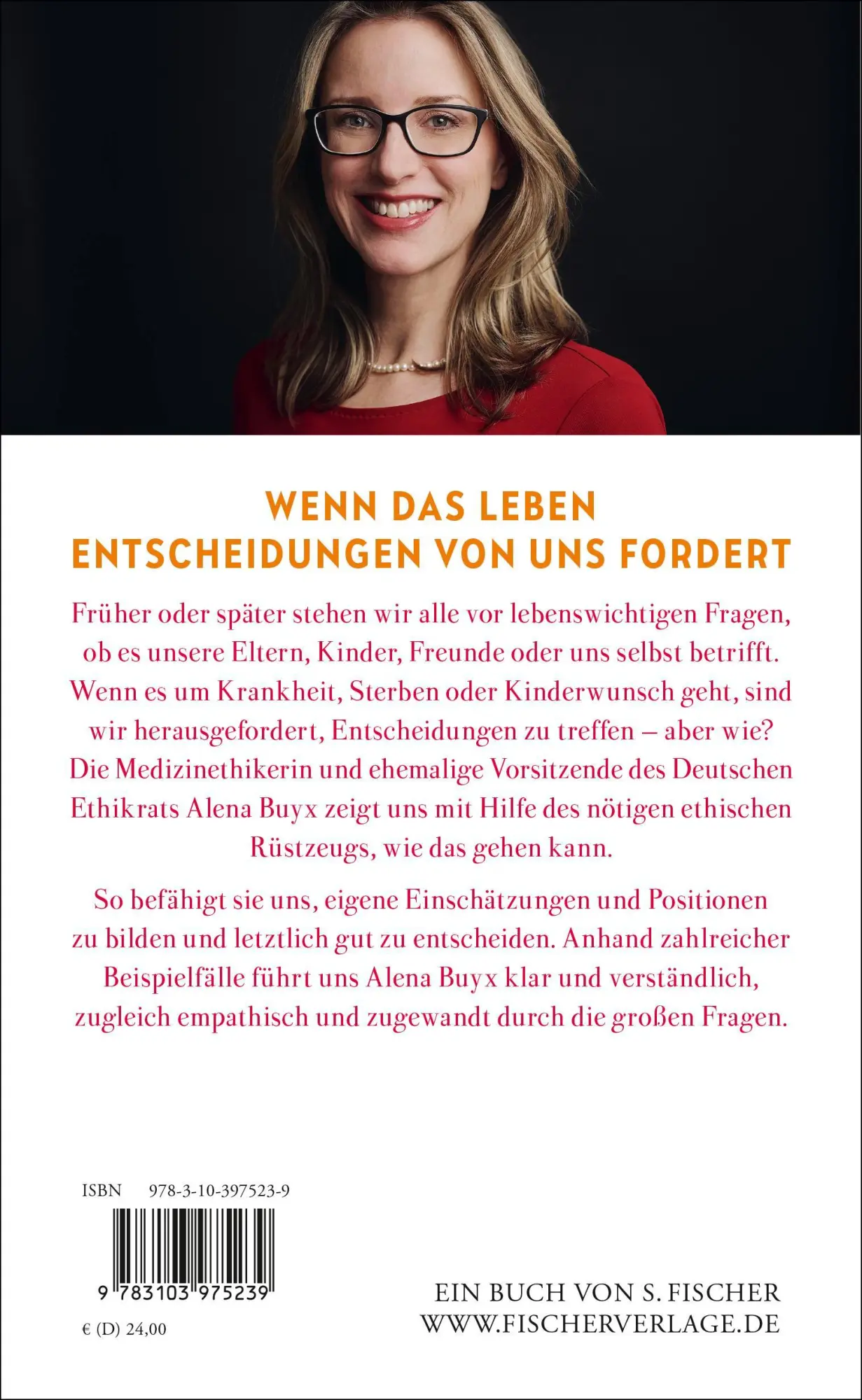 Rückseite: 9783103975239 | Leben und Sterben | Alena Buyx | Buch | 304 S. | Deutsch | 2025