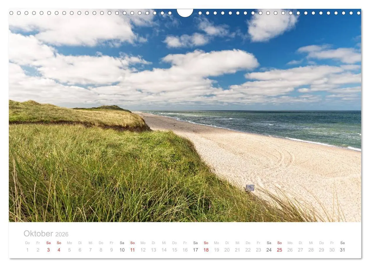 Bild: 9783516045239 | Sehnsucht Sylt (Wandkalender 2026 DIN A3 quer), CALVENDO...