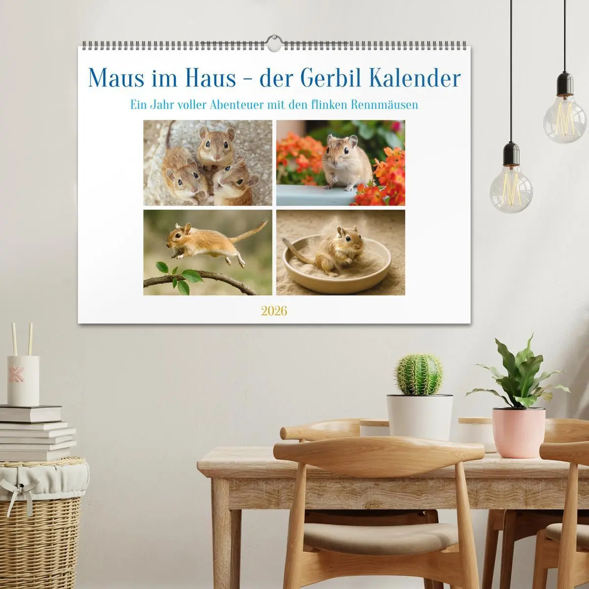 Bild: 9783516595239 | Maus im Haus - der Gerbil Kalender (Wandkalender 2026 DIN A2 quer),...