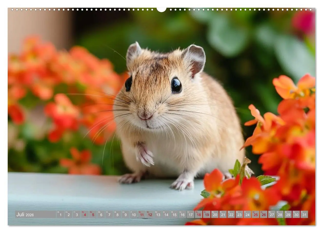 Bild: 9783516595239 | Maus im Haus - der Gerbil Kalender (Wandkalender 2026 DIN A2 quer),...