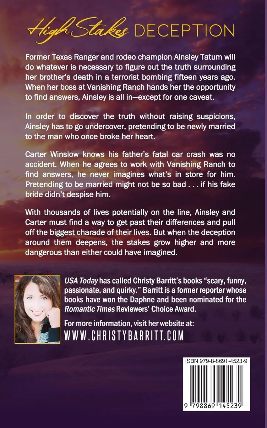 Rückseite: 9798869145239 | High Stakes Deception | Christy Barritt | Taschenbuch | Englisch