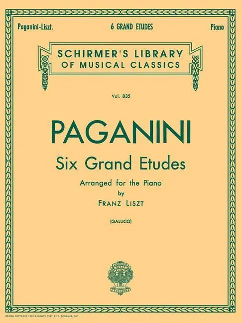 Cover: 9780793545339 | 6 Grande Etudes After N. Paganini | P. Gallico | Taschenbuch | 1986