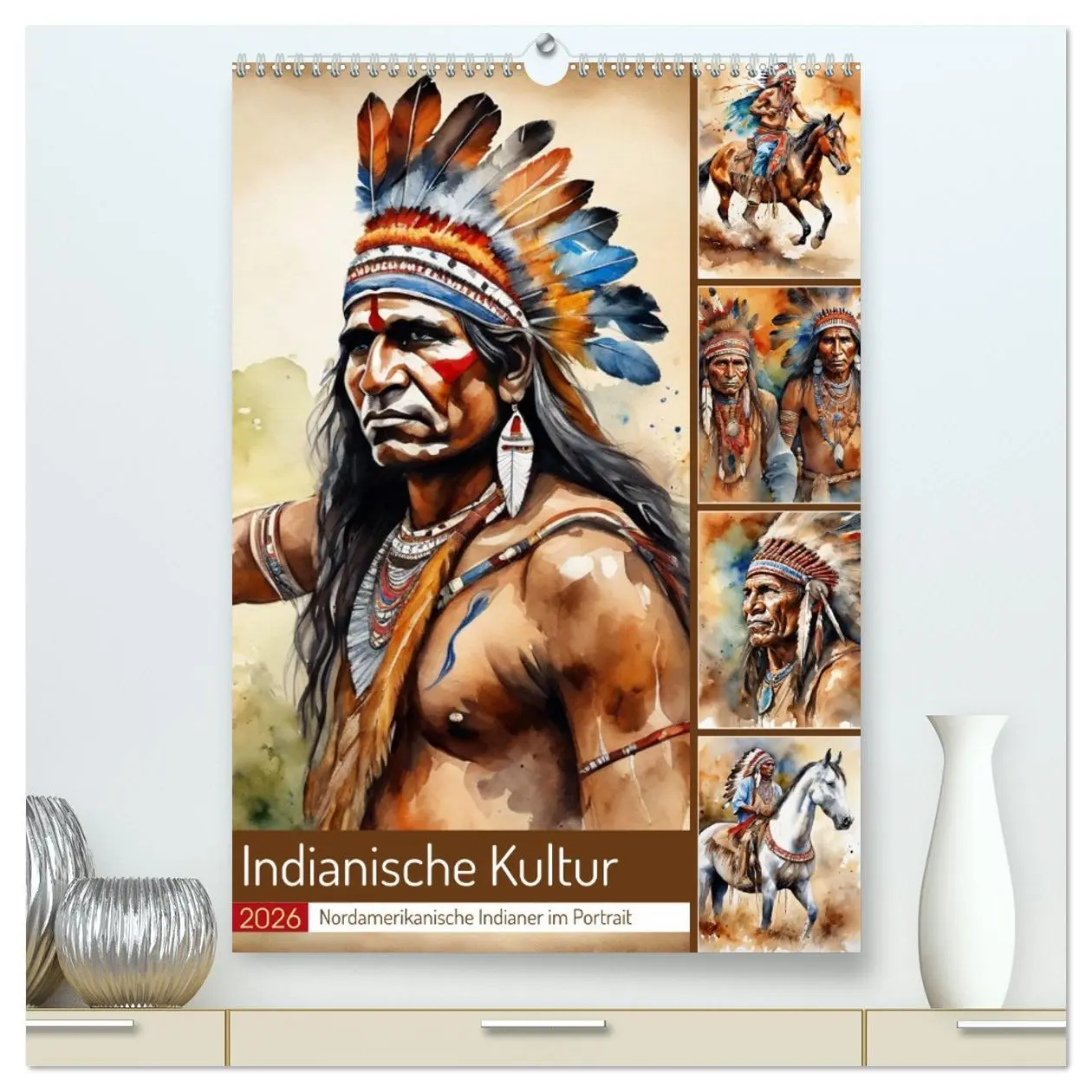 Cover: 9783516275339 | Indianische Kultur (hochwertiger Premium Wandkalender 2026 DIN A2...