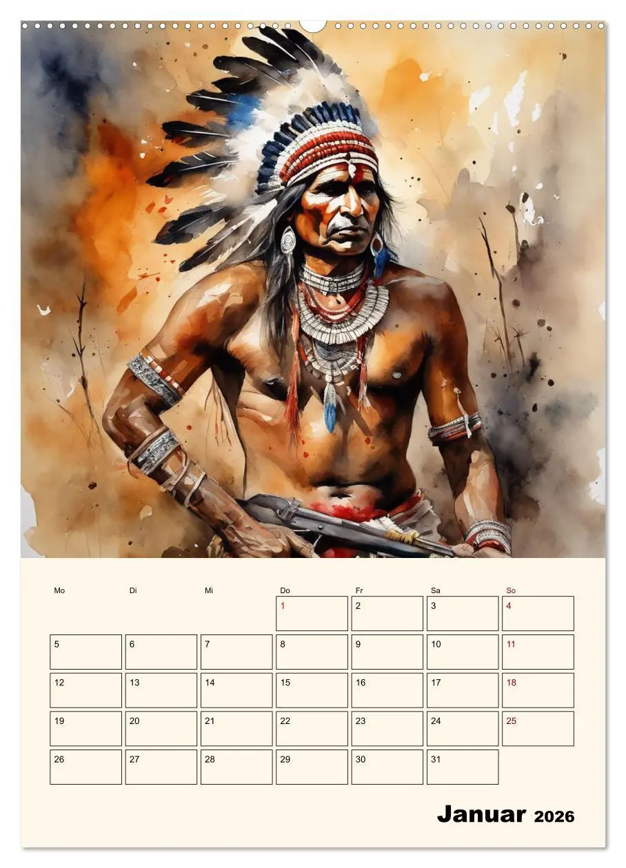 Bild: 9783516275339 | Indianische Kultur (hochwertiger Premium Wandkalender 2026 DIN A2...