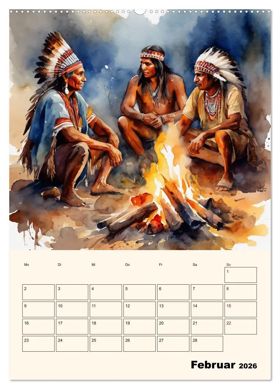 Bild: 9783516275339 | Indianische Kultur (hochwertiger Premium Wandkalender 2026 DIN A2...