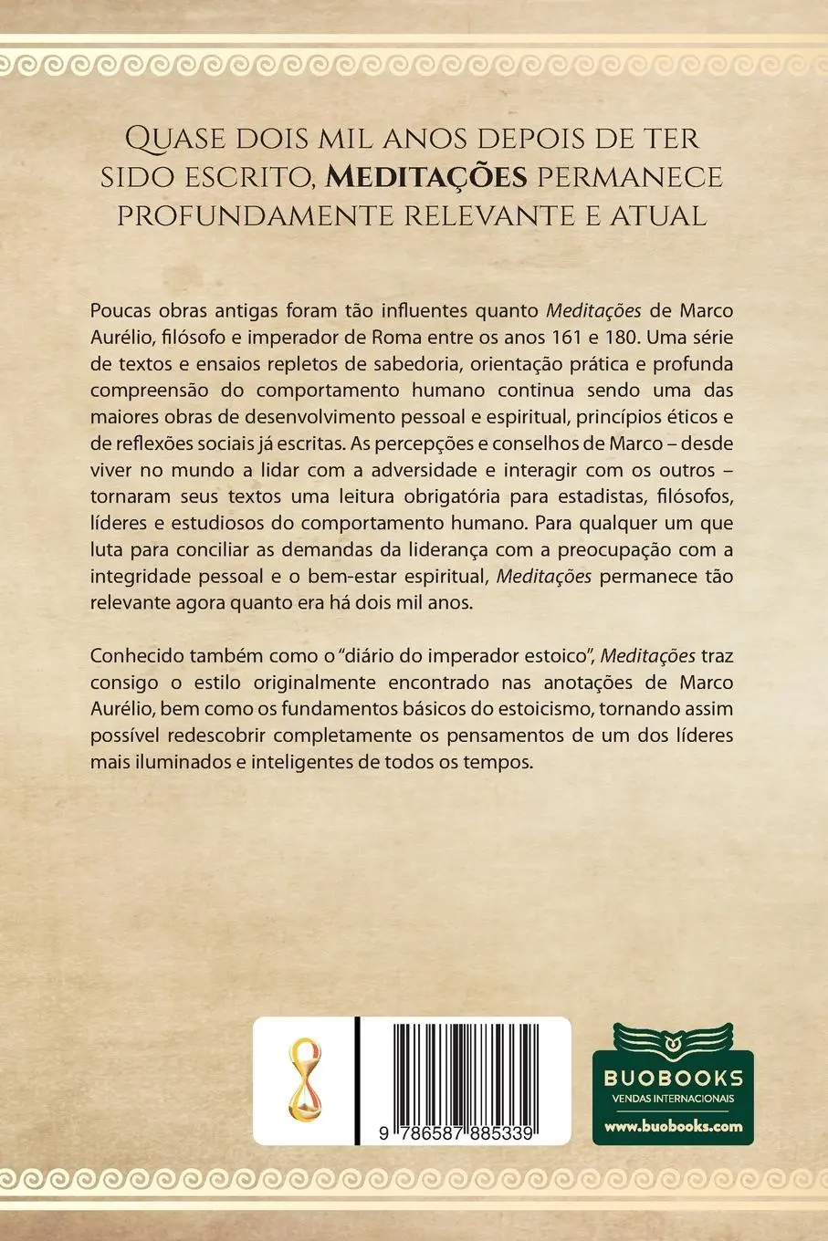 Rückseite: 9786587885339 | Meditações | Marco Aurélio | Taschenbuch | Kartoniert / Broschiert