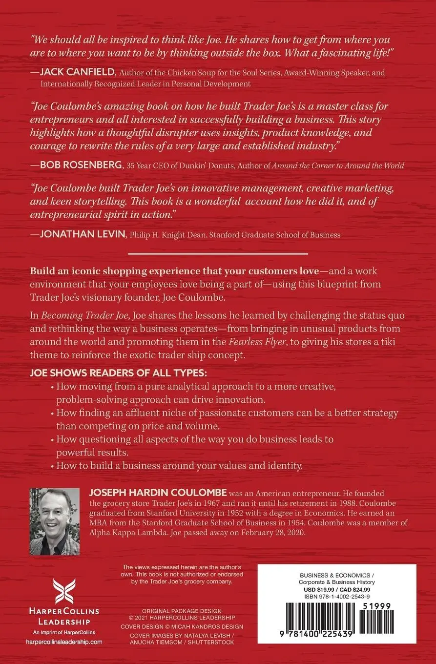 Rückseite: 9781400225439 | Becoming Trader Joe | Joe Coulombe | Taschenbuch | Englisch | 2021