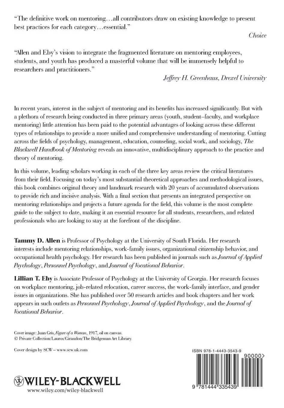 Rückseite: 9781444335439 | The Blackwell Handbook of Mentoring | A Multiple Perspectives Approach