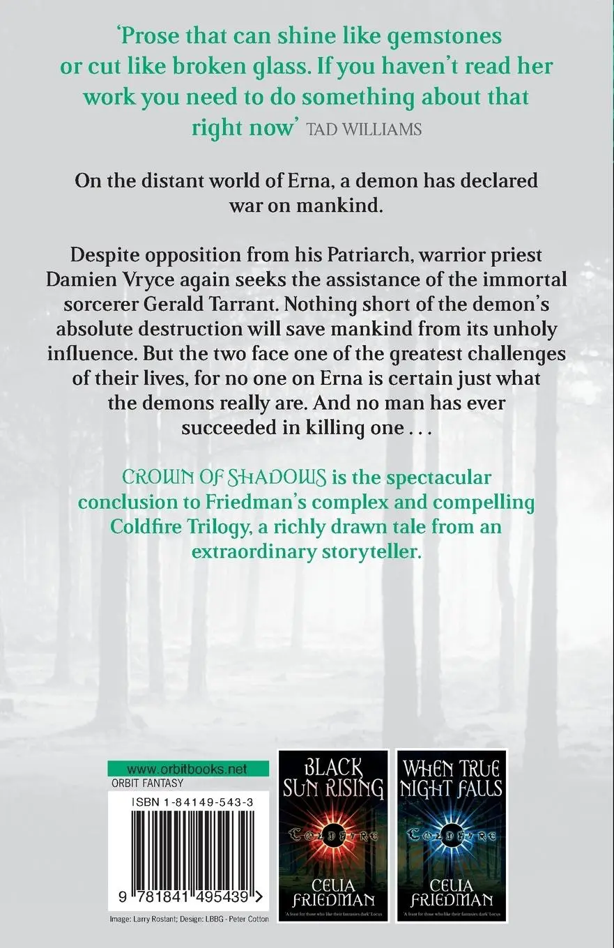 Rückseite: 9781841495439 | Crown Of Shadows | The Coldfire Trilogy: Book Three | Celia Friedman